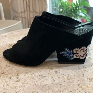 Tory Burch Mules, 4” heel, size 8.5